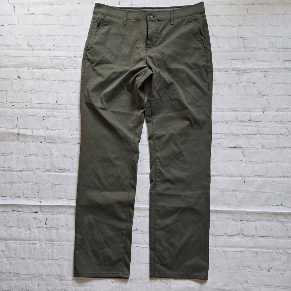Weatherproof Vintage Mens Regular Fit Stretch Pants Olive Green 34x32 1481791
